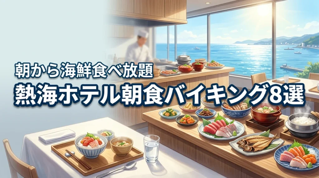 【決定版】熱海の朝食バイキングで選ぶべきホテル8選！海鮮食べ放題で最高の朝を