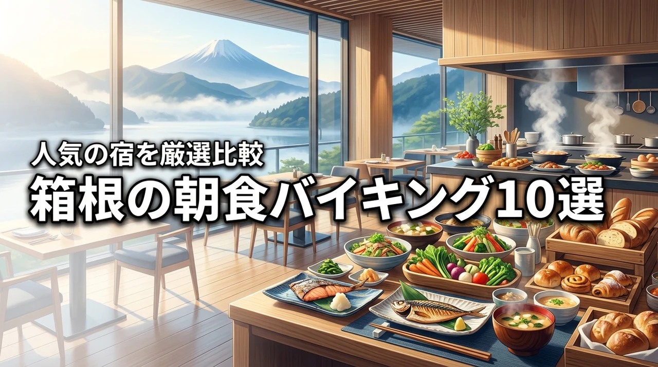 箱根で朝食バイキングが美味しいホテル10選!満足度の高い宿を厳選して比較