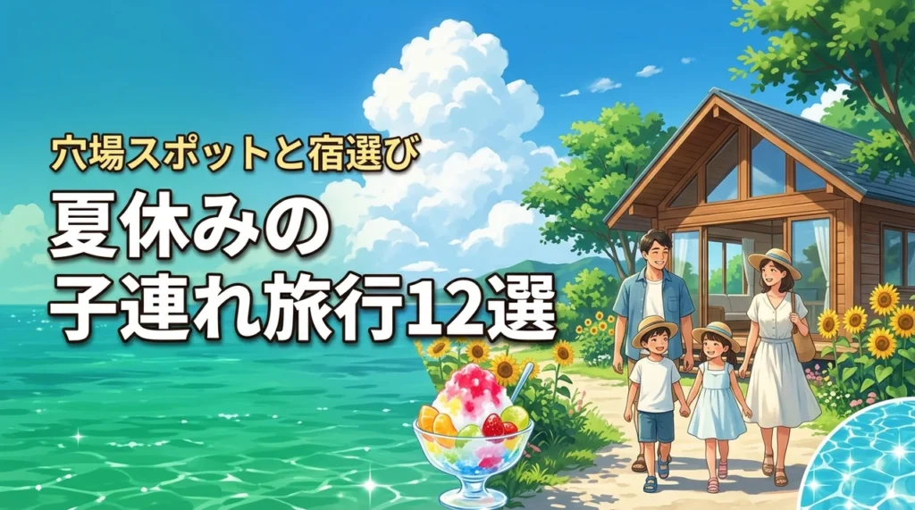 夏休みは子連れで家族旅行へ！満足度が高い穴場スポットと宿の選び方12選