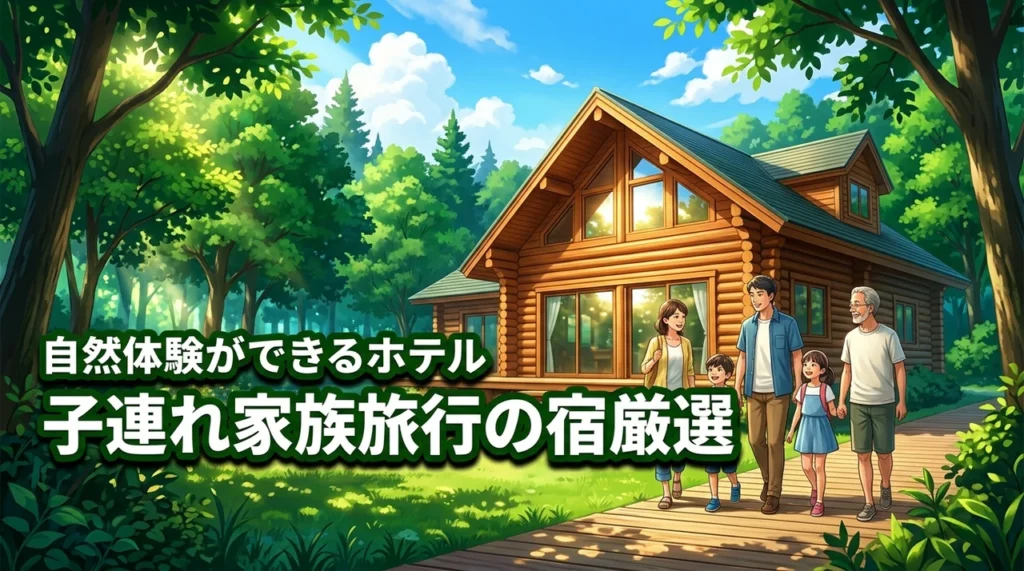 夏休みはホテルで自然体験を！家族旅行で失敗しない子連れに人気の宿を厳選紹介