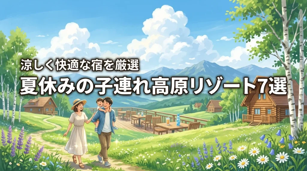 夏休みの子連れ家族旅行で行きたい高原リゾート7選！涼しく快適な宿を厳選