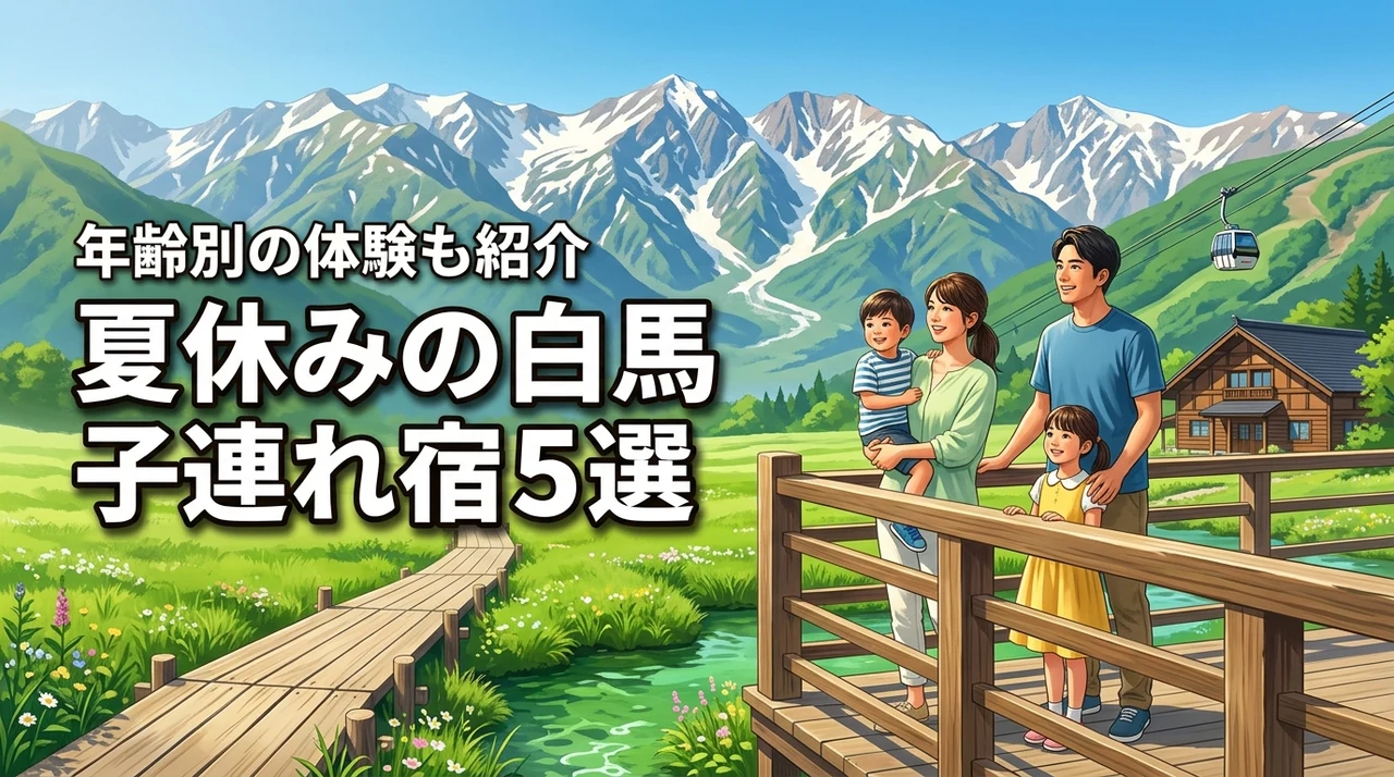 夏休みの白馬で子連れ家族旅行におすすめの宿5選!年齢別体験も詳しく紹介