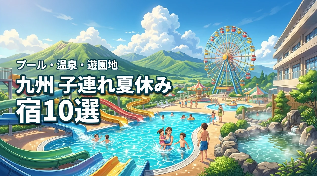 九州で子連れの夏休み!プール・温泉・遊園地を満喫できる家族旅行の宿10選