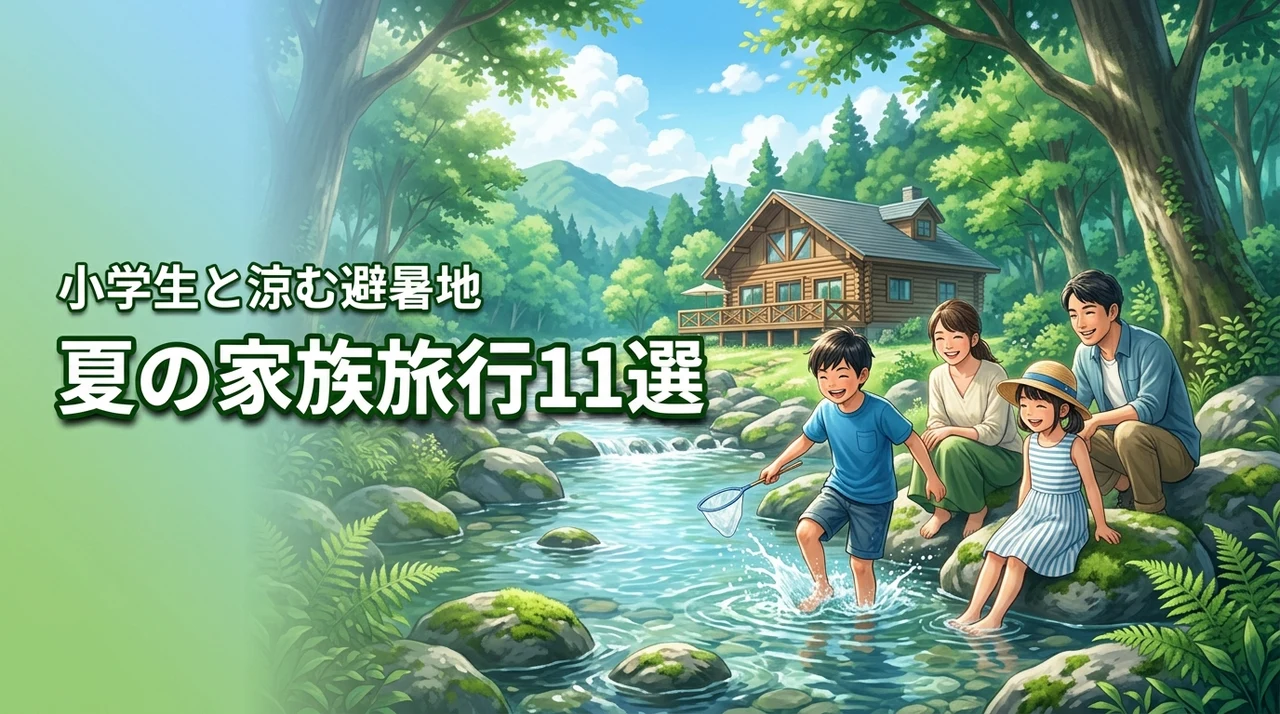 夏休みは涼しい避暑地へ!小学生が喜ぶ家族旅行先おすすめ11選