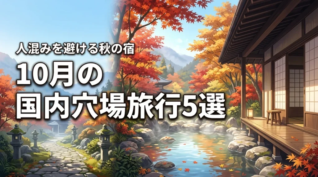 10月におすすめの国内穴場旅行先5選！人混みを避けて秋を堪能できる宿も紹介