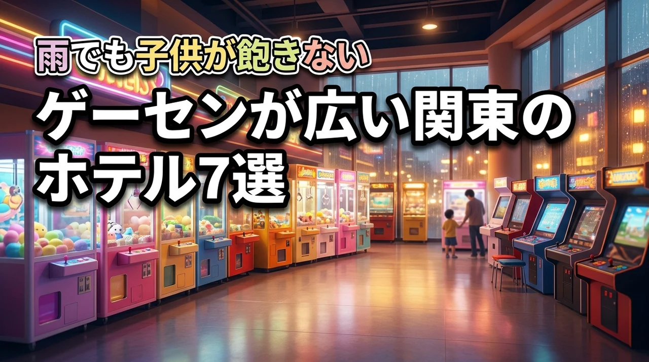 関東でゲームセンターが大きいホテルおすすめ7選！雨の日も子供が飽きずに楽しめる